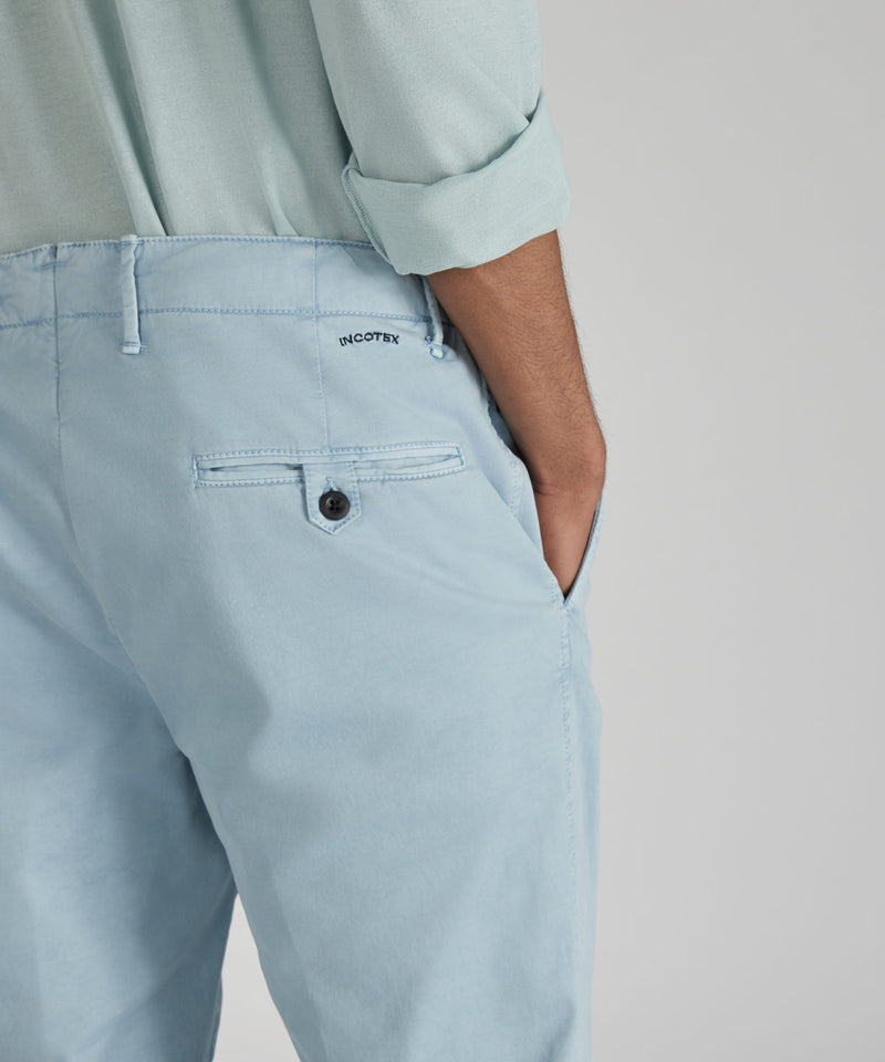 Slowear Pantalone slim fit in gabardina stretch certificata Vendite Flash