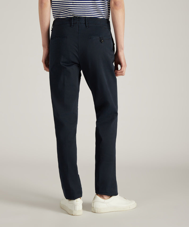 Slowear Pantalone slim fit in gabardina stretch certificata Negozio