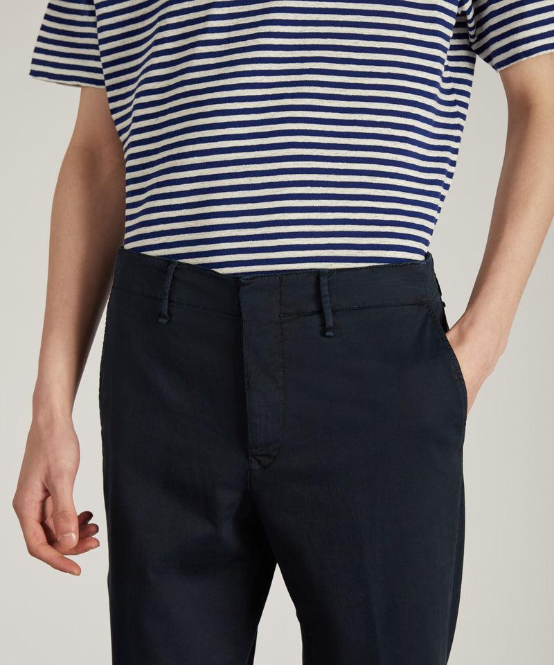 Slowear Pantalone slim fit in gabardina stretch certificata Negozio