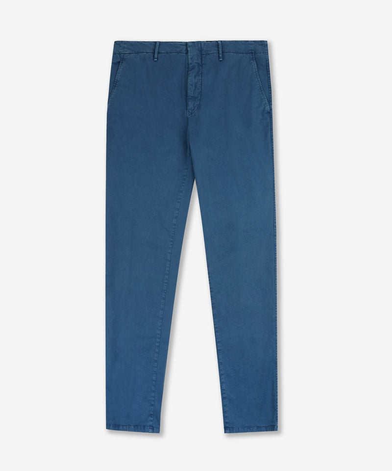 Slowear Pantalone slim fit in gabardina stretch certificata In Saldo