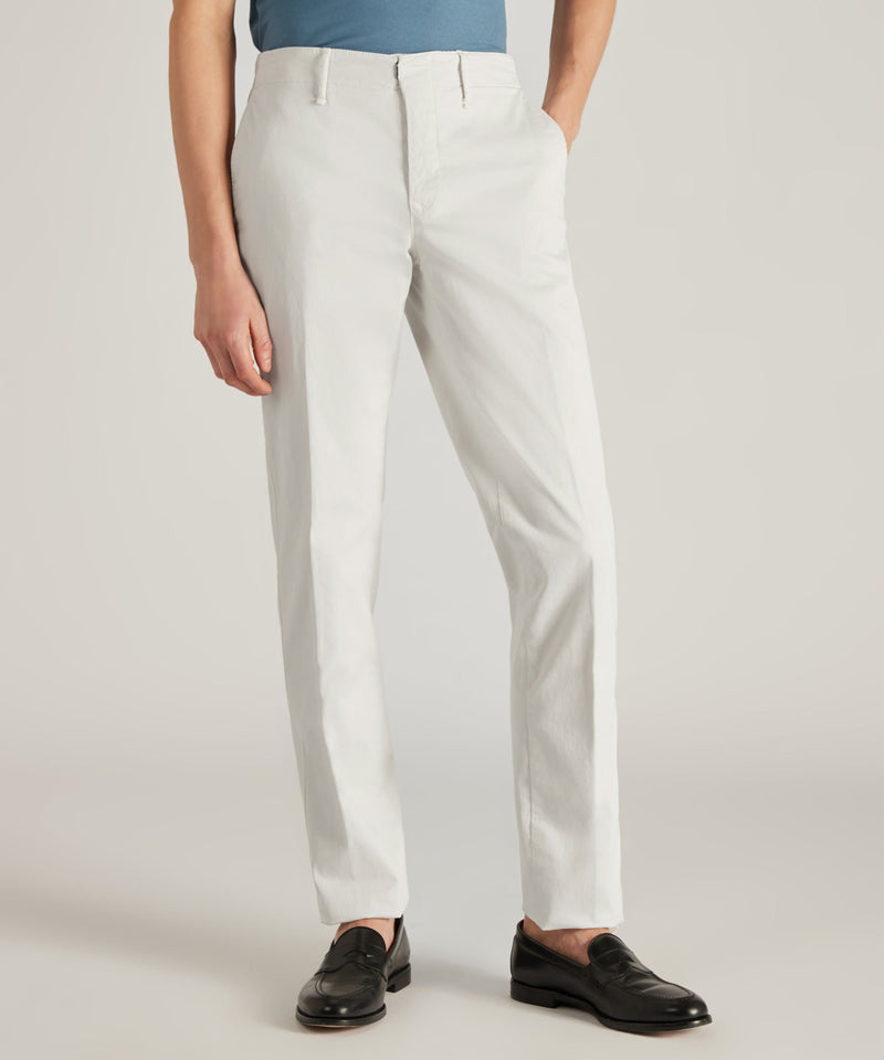 Slowear Pantalone slim fit in gabardina stretch certificata Nuova