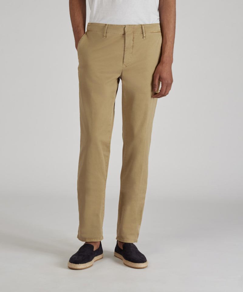 Slowear Pantalone slim fit in gabardina stretch certificata Moda