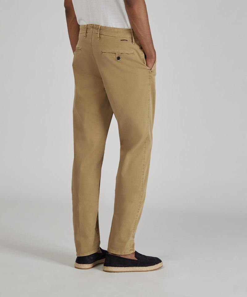 Slowear Pantalone slim fit in gabardina stretch certificata Moda