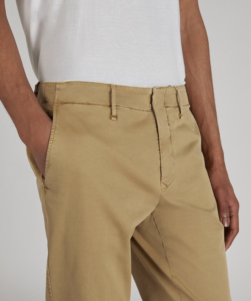 Slowear Pantalone slim fit in gabardina stretch certificata Moda