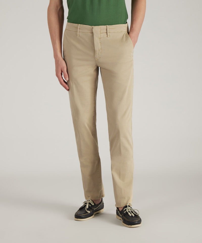 Slowear Pantalone slim fit in gabardina stretch certificata Spedizione gratuita