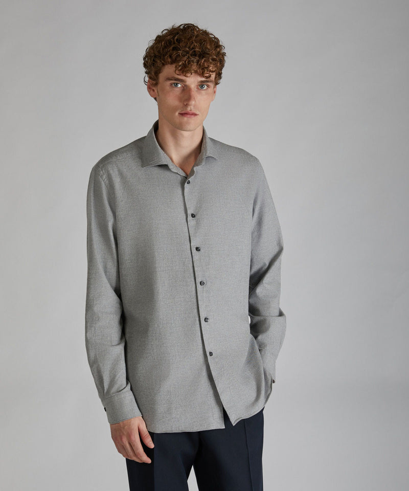 Slowear Camicia regular fit in flanella Sconto di tempo limitato