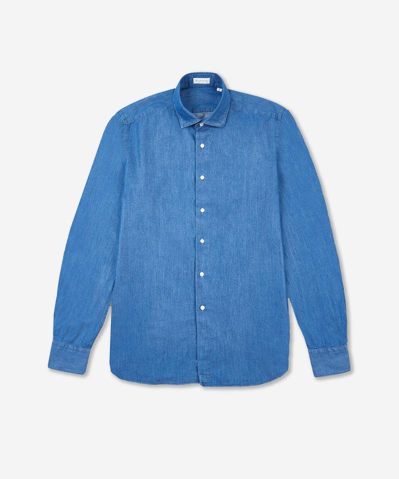 Slowear Camicia regular fit in denim Offerta speciale