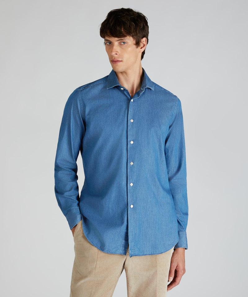 Slowear Camicia regular fit in denim Offerta speciale