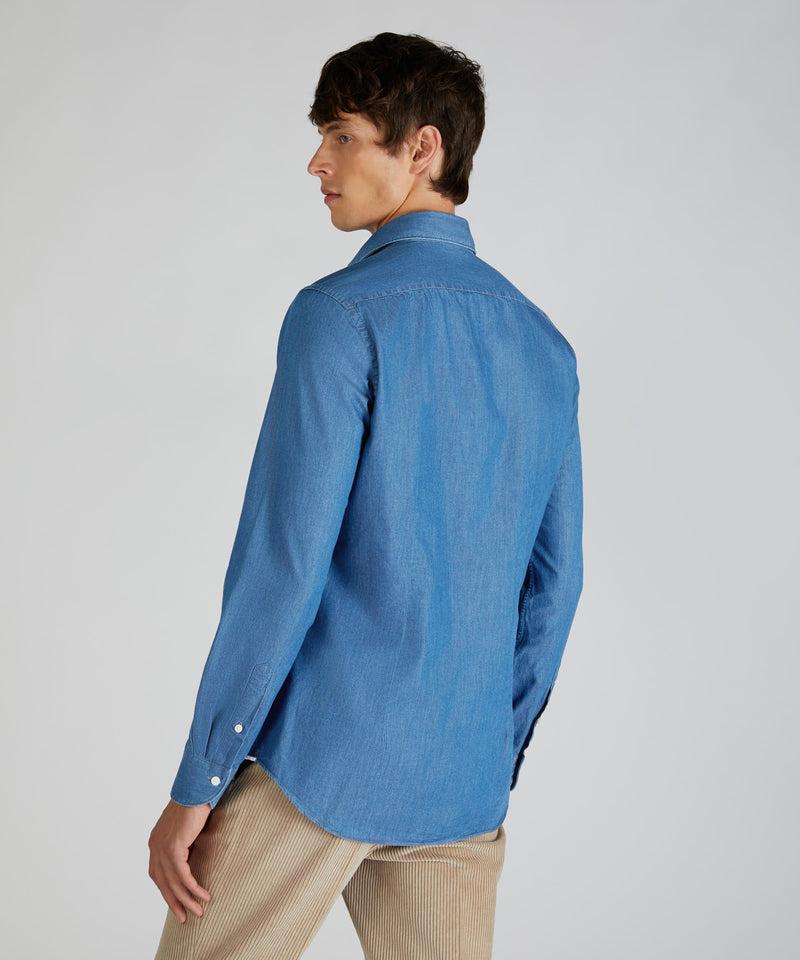 Slowear Camicia regular fit in denim Offerta speciale