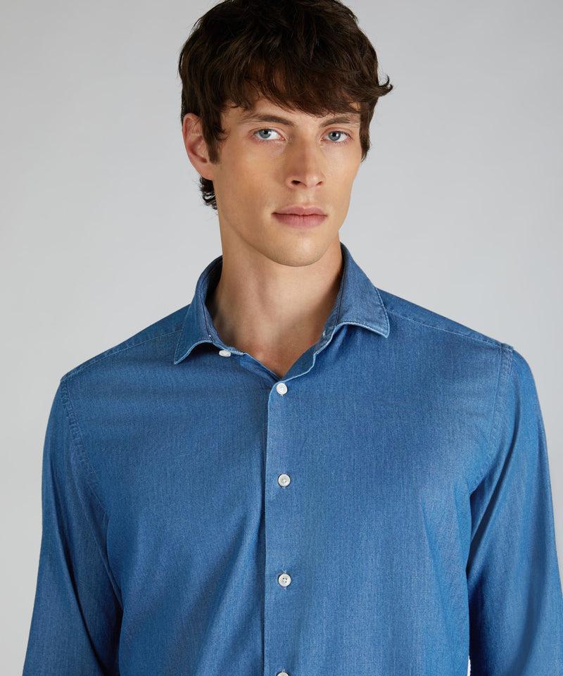 Slowear Camicia regular fit in denim Offerta speciale