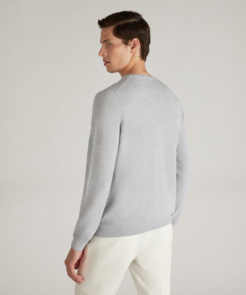 Slowear Girocollo slim fit in cotone crêpe certificato Cyber Monday