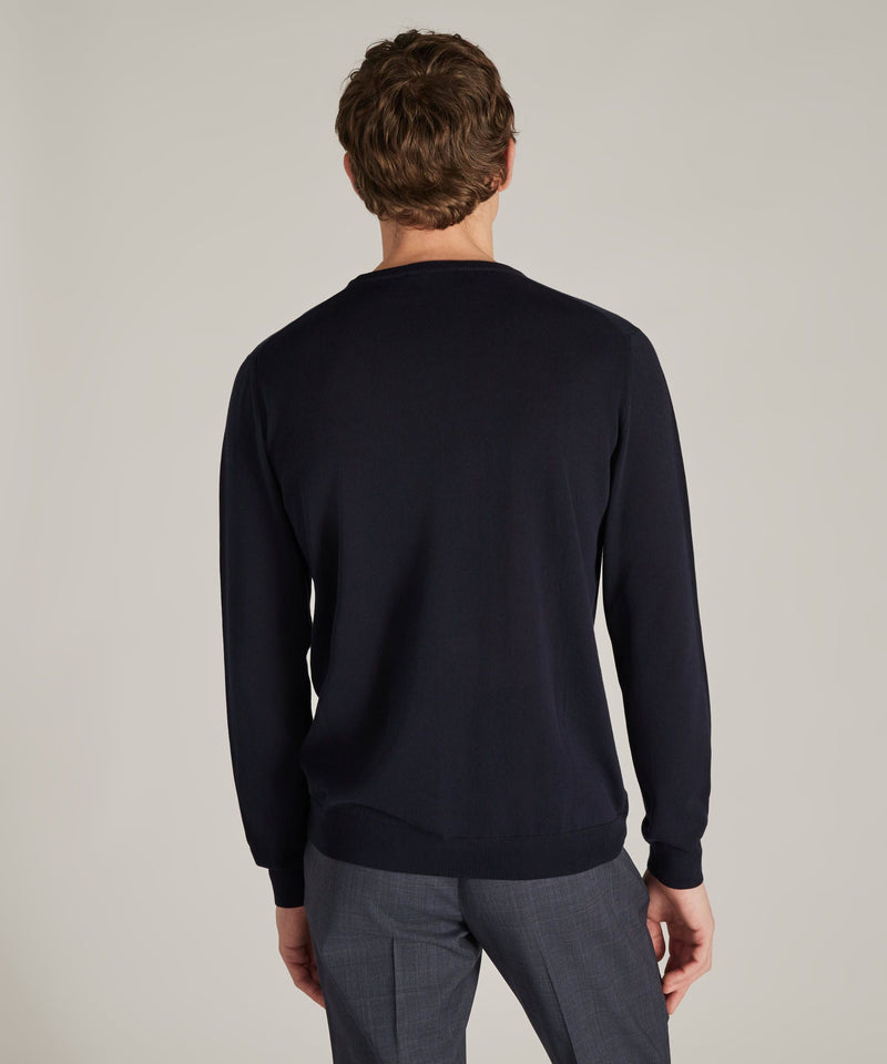 Slowear Girocollo slim fit in cotone crêpe certificato Offerta natalizia