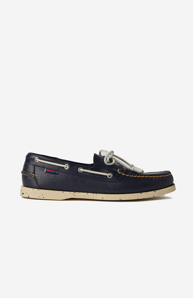 Slowear Scarpa da barca in pelle martellata Online Outlet