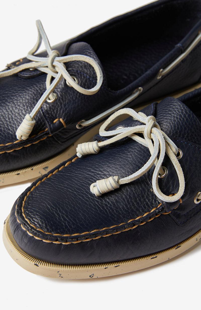 Slowear Scarpa da barca in pelle martellata Online Outlet