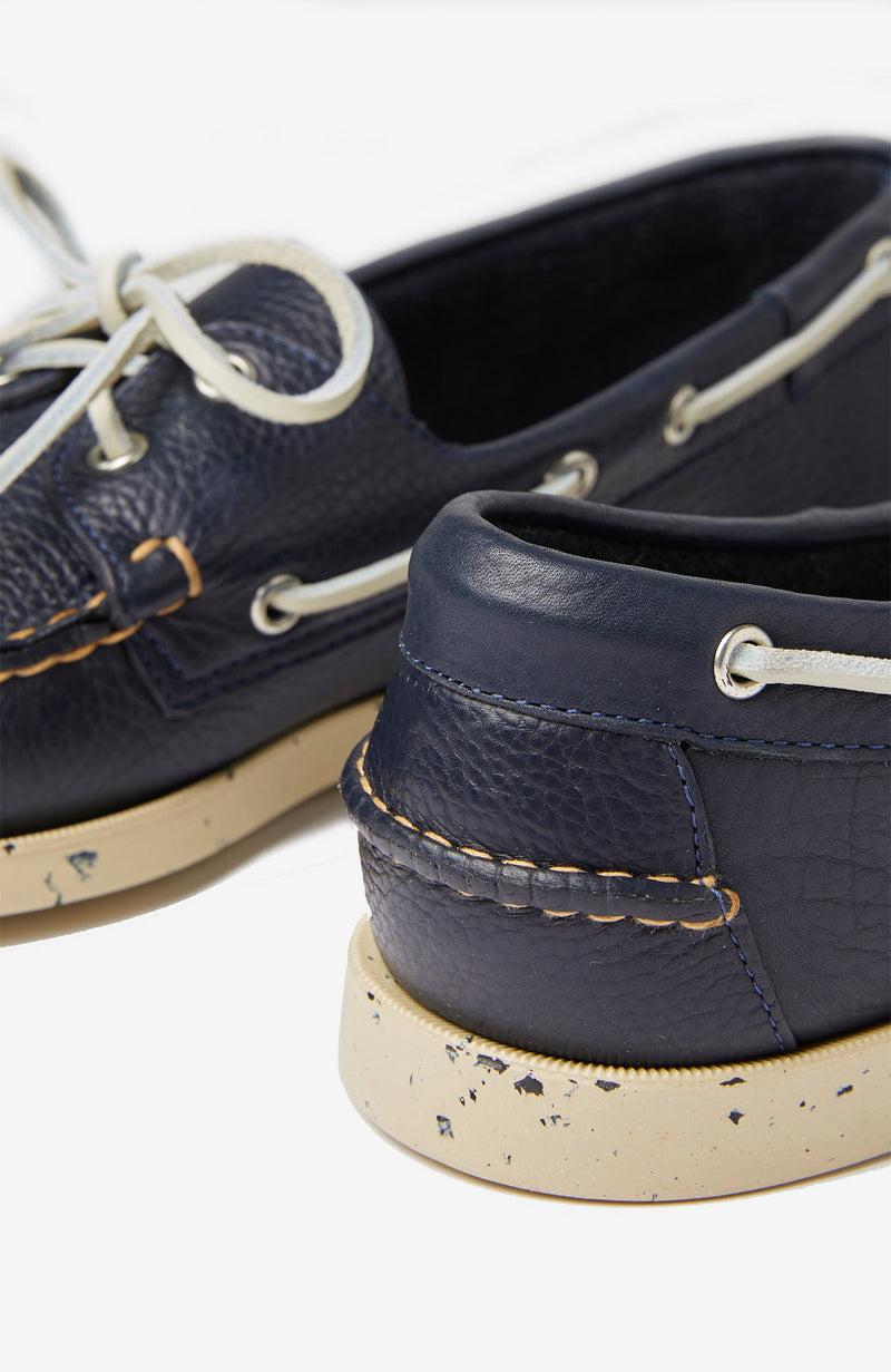 Slowear Scarpa da barca in pelle martellata Online Outlet