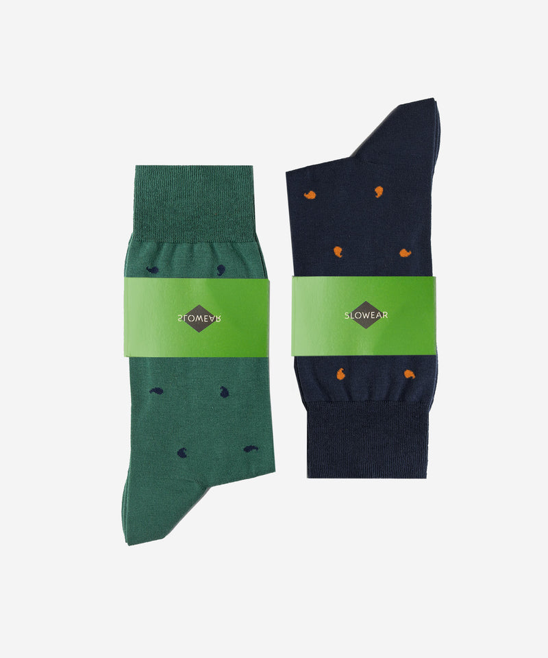 Slowear Coppia di calze lunghe in cotone Fino Al -60%