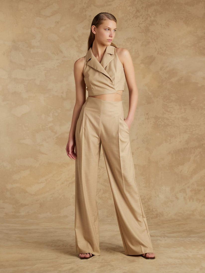 Space Simona Corsellini Top in tramato luxury Pezzi Unici