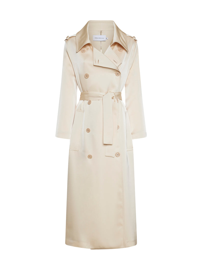 Space Simona Corsellini Trench in raso heavy Fino Al -60%