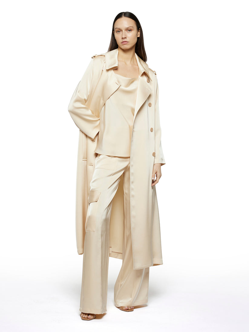 Space Simona Corsellini Pantalone cargo in raso heavy Prezzo Ridotto