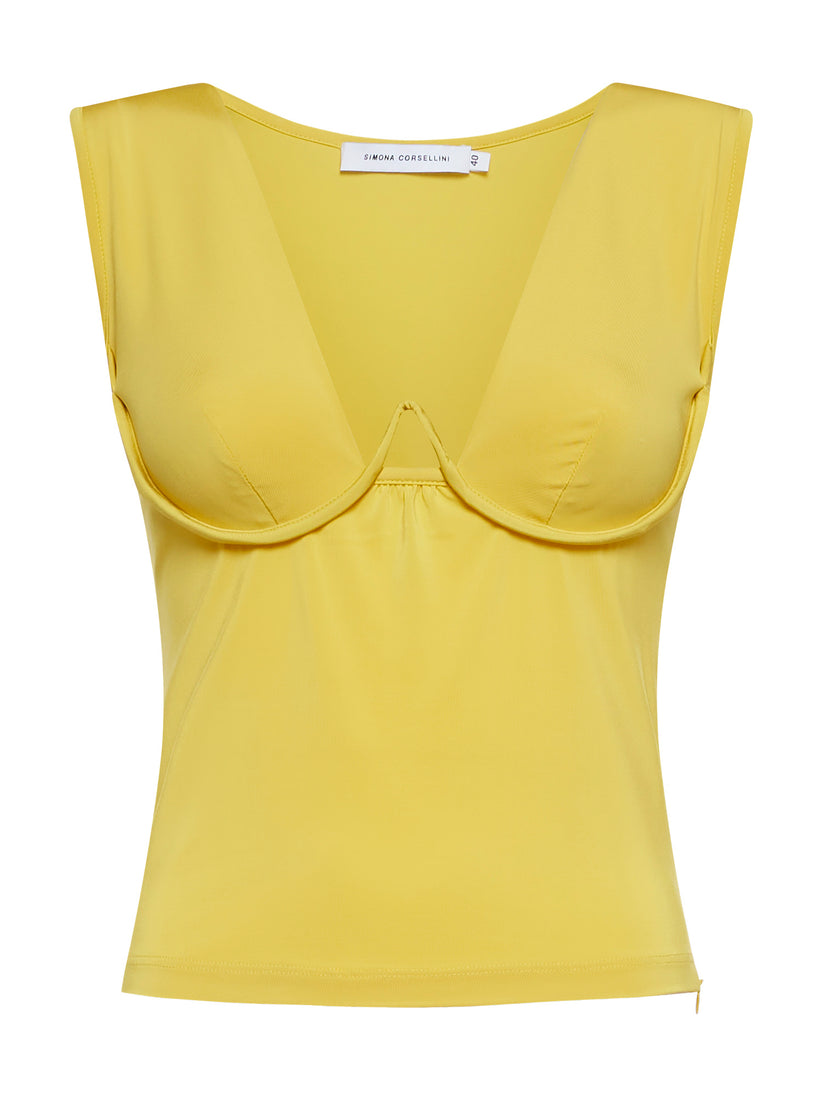 Space Simona Corsellini Top in jersey con motivo ferretto Outlet