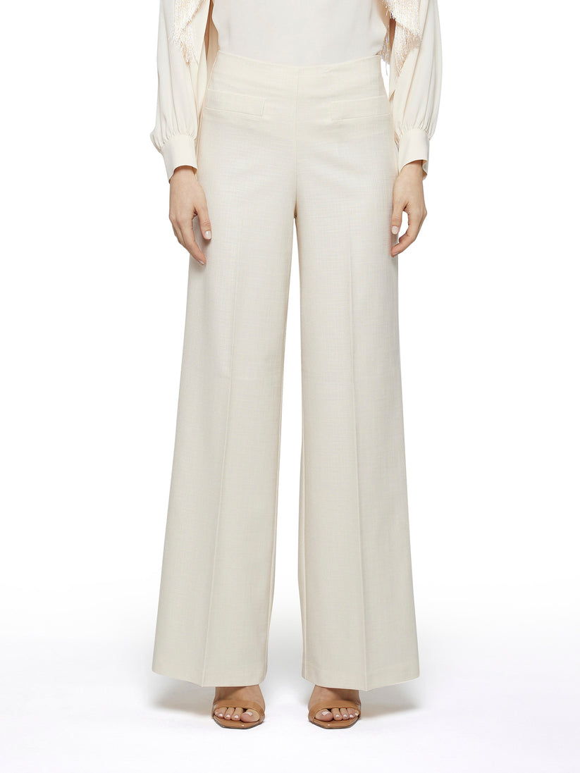 Space Simona Corsellini Pantalone ampio in tramato luxury Saldi
