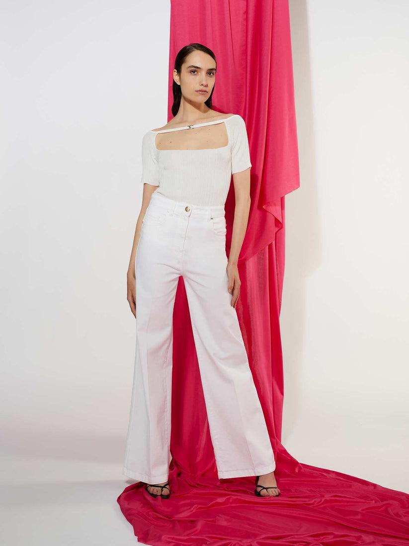 Space Simona Corsellini Denim largo basico Negozi Online