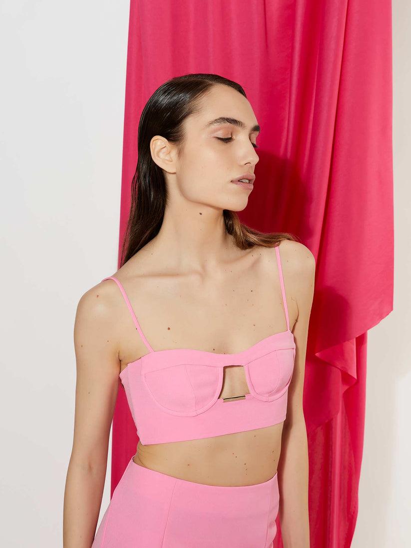 Space Simona Corsellini Top bra in poly cady Sottocosto