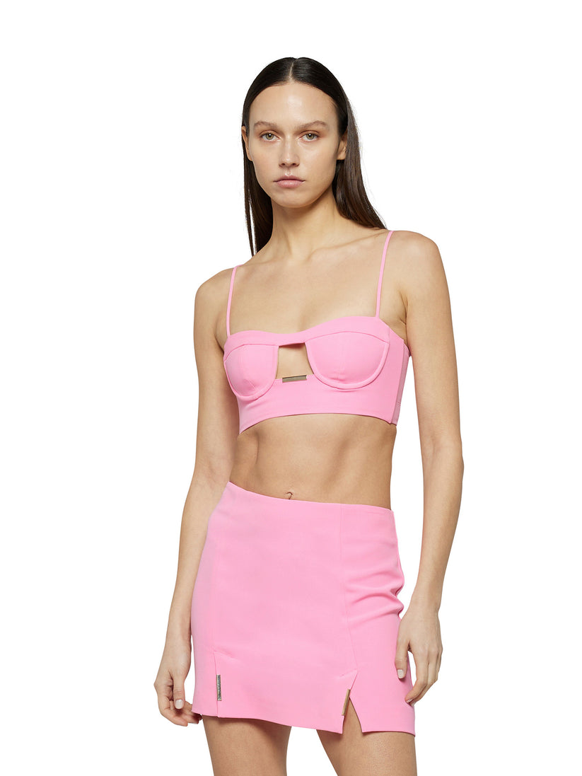 Space Simona Corsellini Top bra in poly cady Sottocosto
