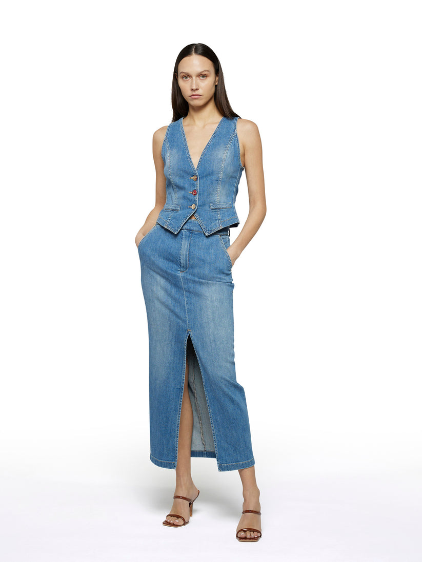 Space Simona Corsellini Gilet ultrafitted in tela comfort meccanico In Vendita