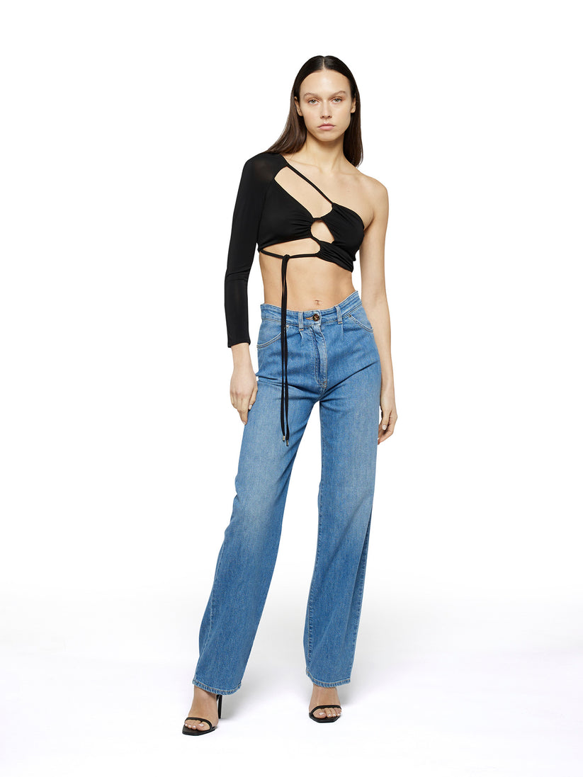 Space Simona Corsellini Denim con pinces in tela comfort meccanico Saldi