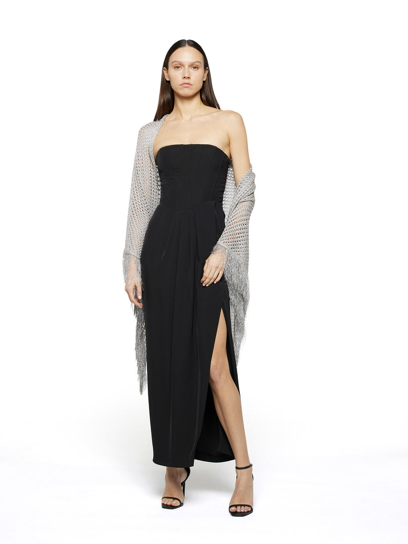 Space Simona Corsellini Scialle in crochet lurex Vendita Calda