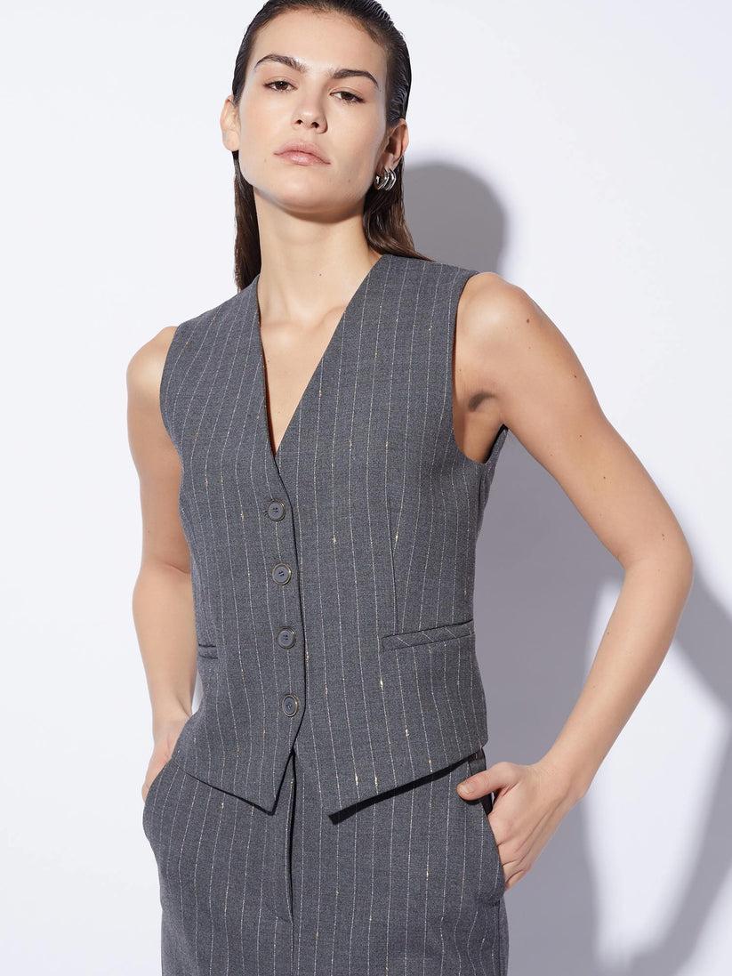 Space Simona Corsellini Gilet gessato Nuova