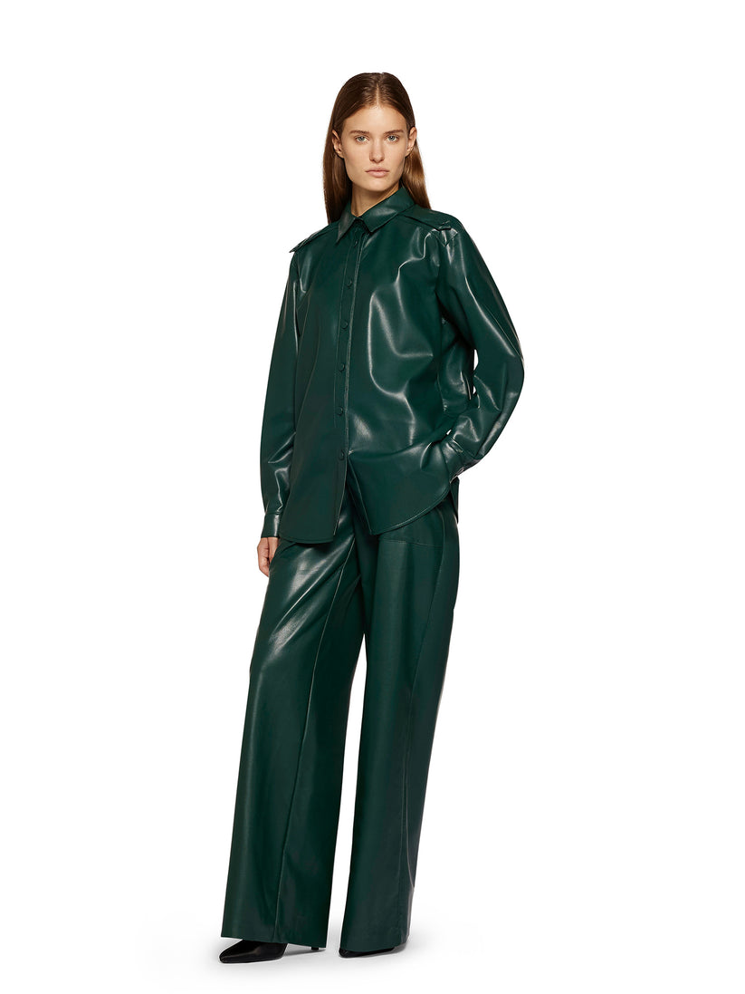 Space Simona Corsellini Pantalone largo in vegan leather Soddisfazione Garantita