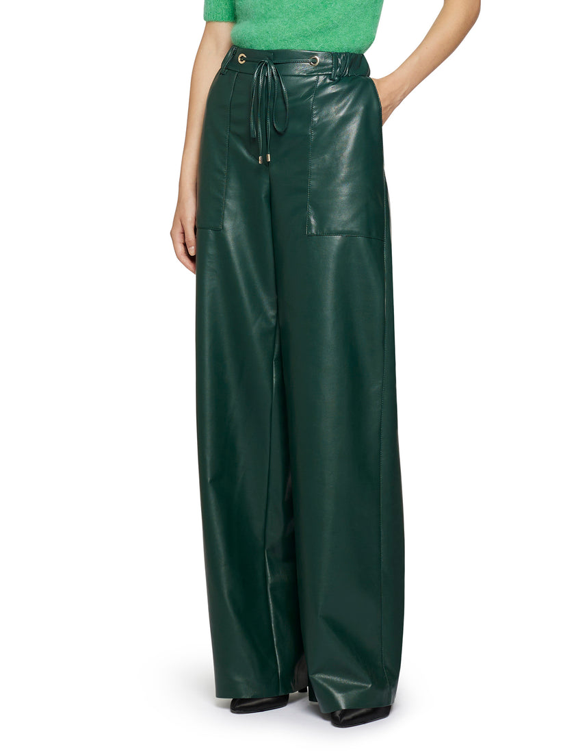 Space Simona Corsellini Pantalone largo in vegan leather Soddisfazione Garantita