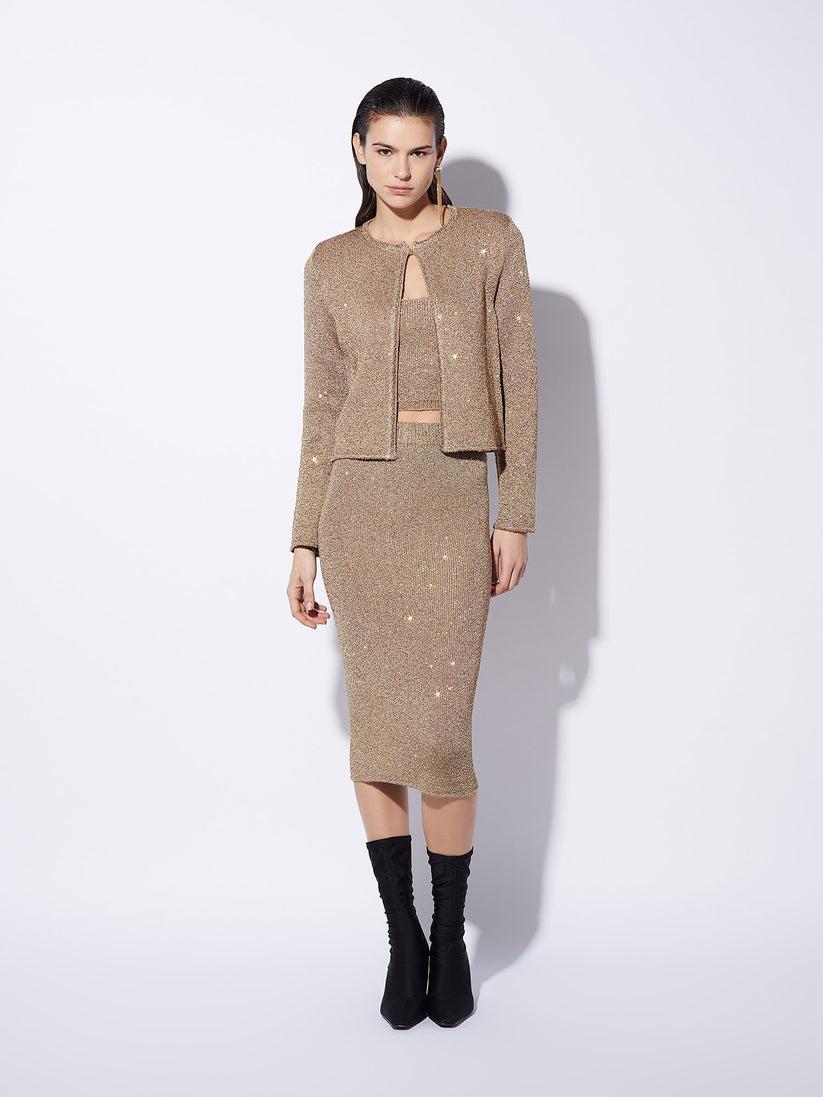 Space Simona Corsellini Giacca in tricot con paillettes Online