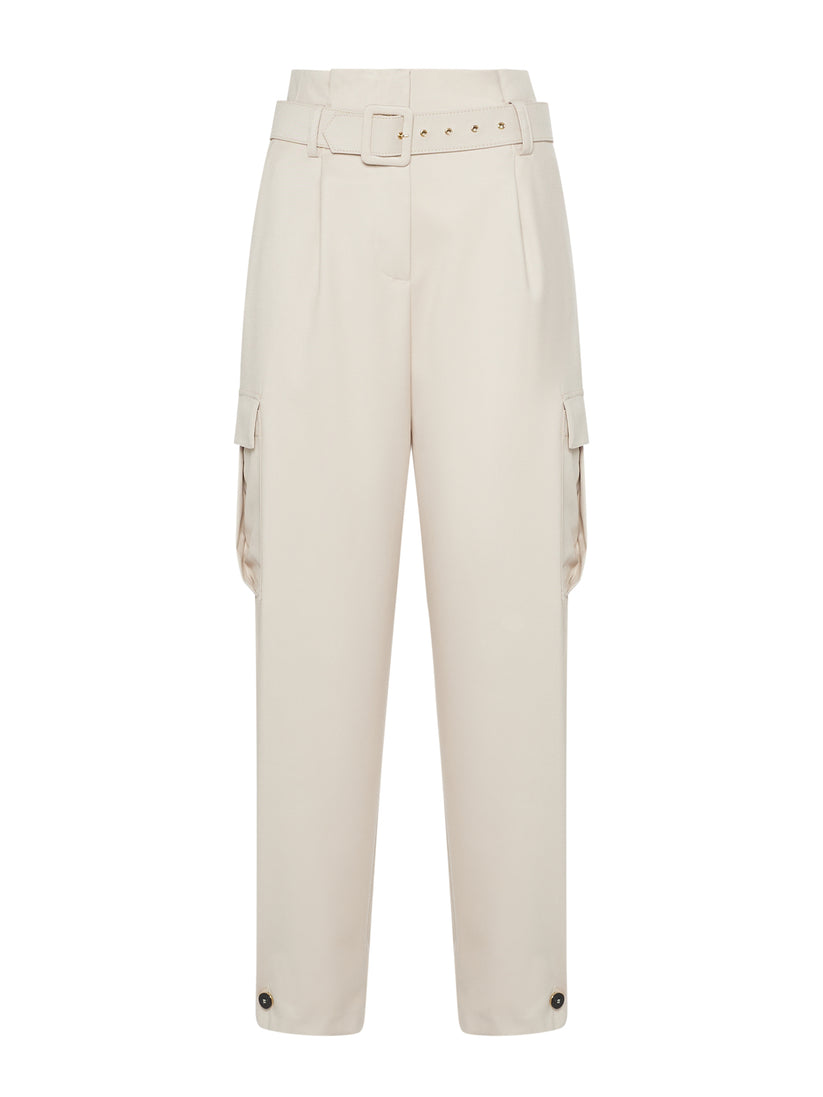 Space Simona Corsellini Pantalone cargo con cintura Nuova