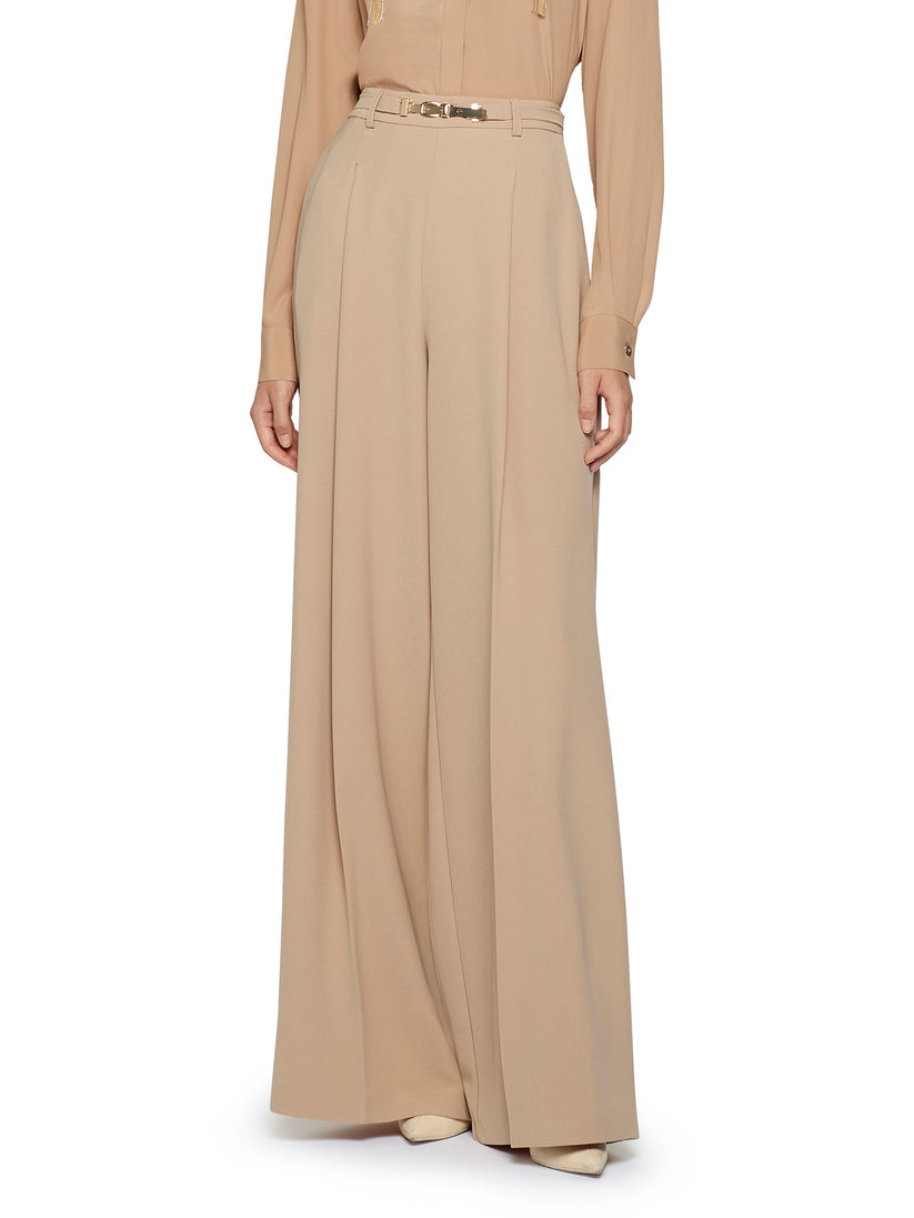 Space Simona Corsellini Pantalone largo con fibbia oro Promozione
