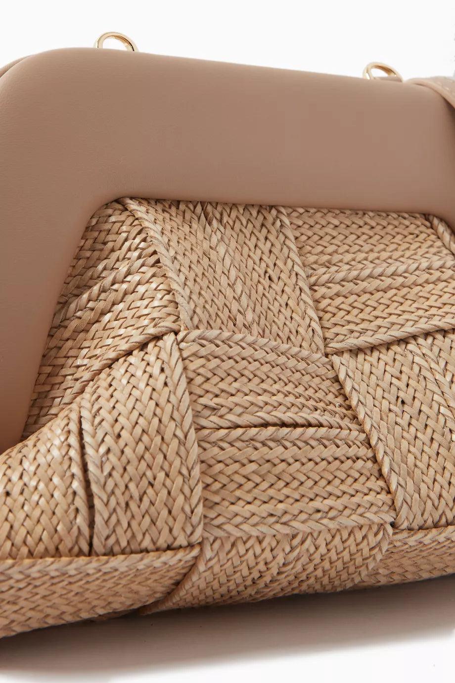 Themoirè TIA WEAVED STRAW WHEAT Presa