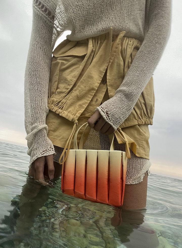 Themoirè ARIA GRADIENT NYLON APRICOT Vendita Economica