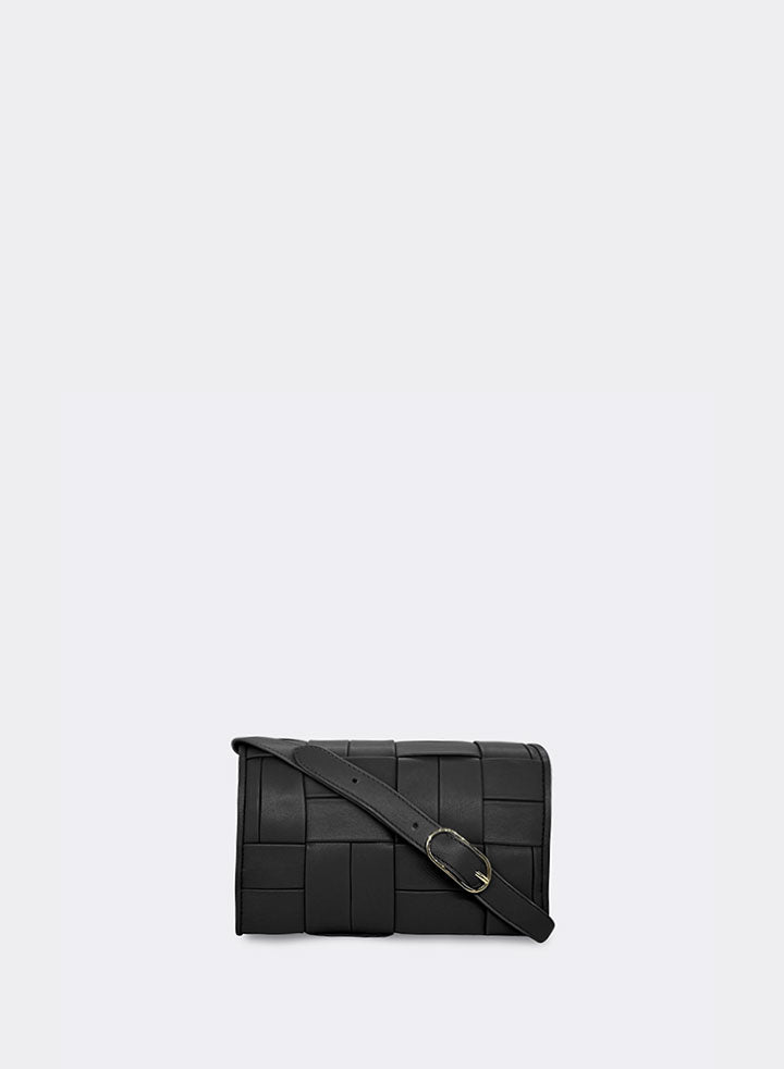 Themoirè FERONIA FLAT WEAVED BLACK Convenienza
