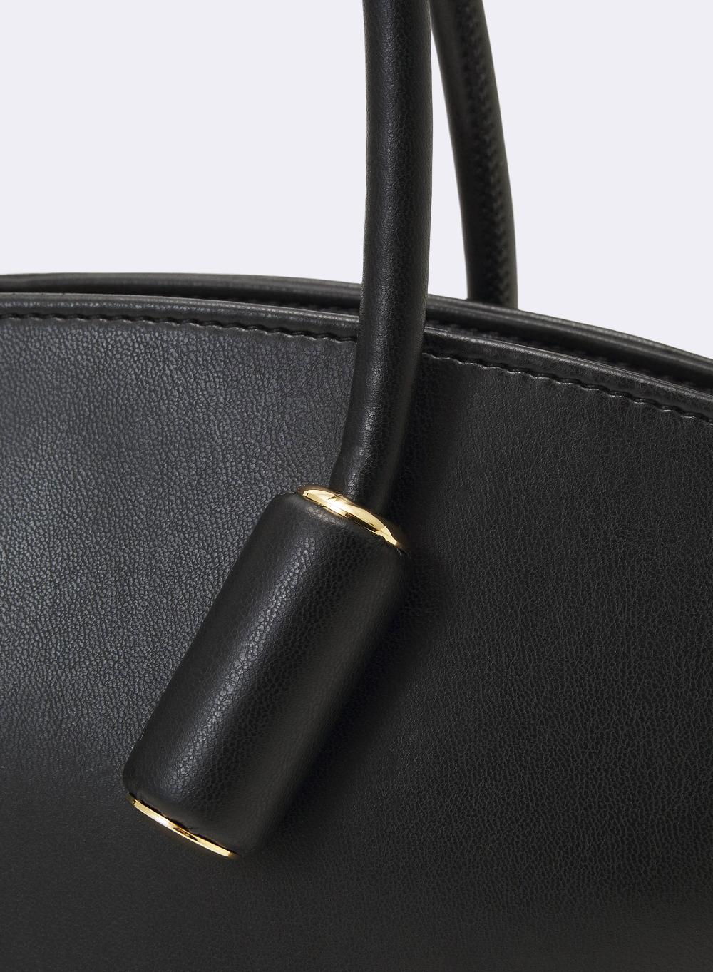 Themoirè OLIMPIA VEGAN FABRIC BLACK Saldi Di Fabbrica
