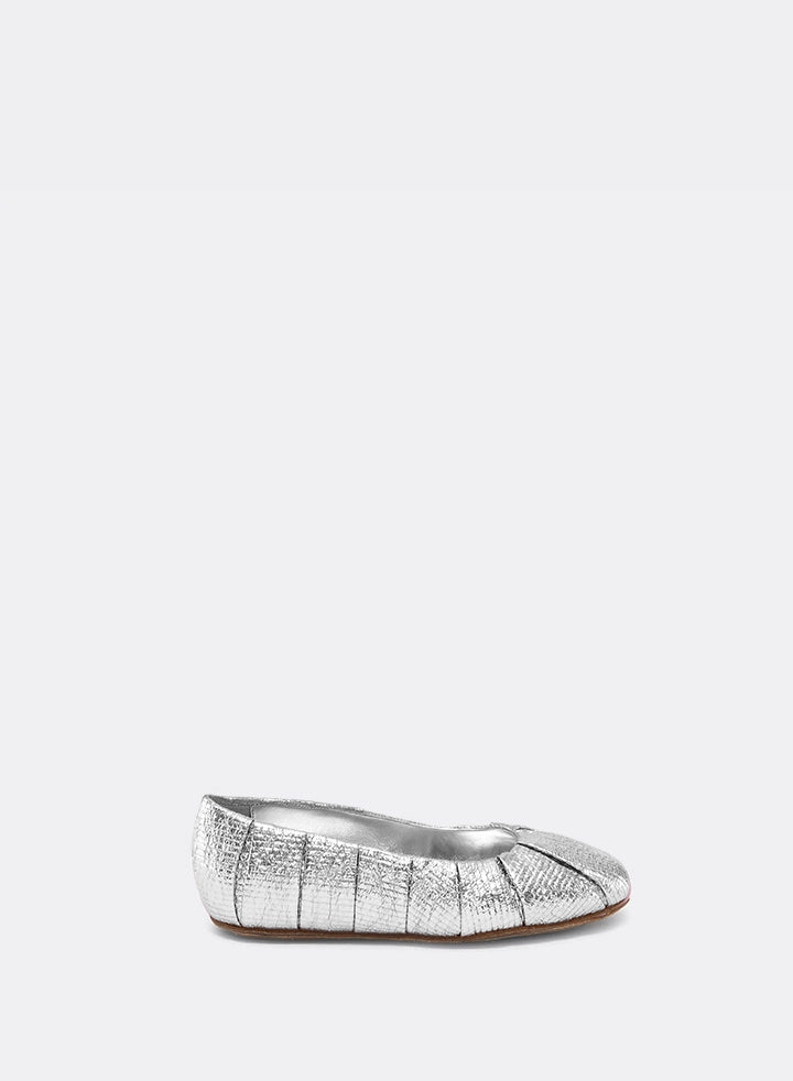 Themoirè ELLI CRUMPLED LAMINATED SILVER