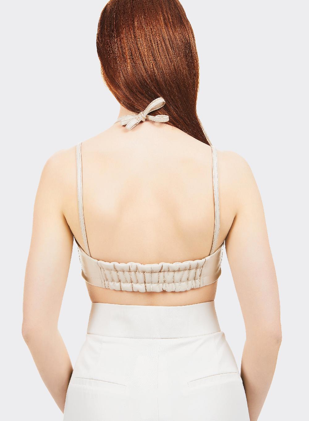 Themoirè BRALETTE VEGAN FABRIC MILK Moda