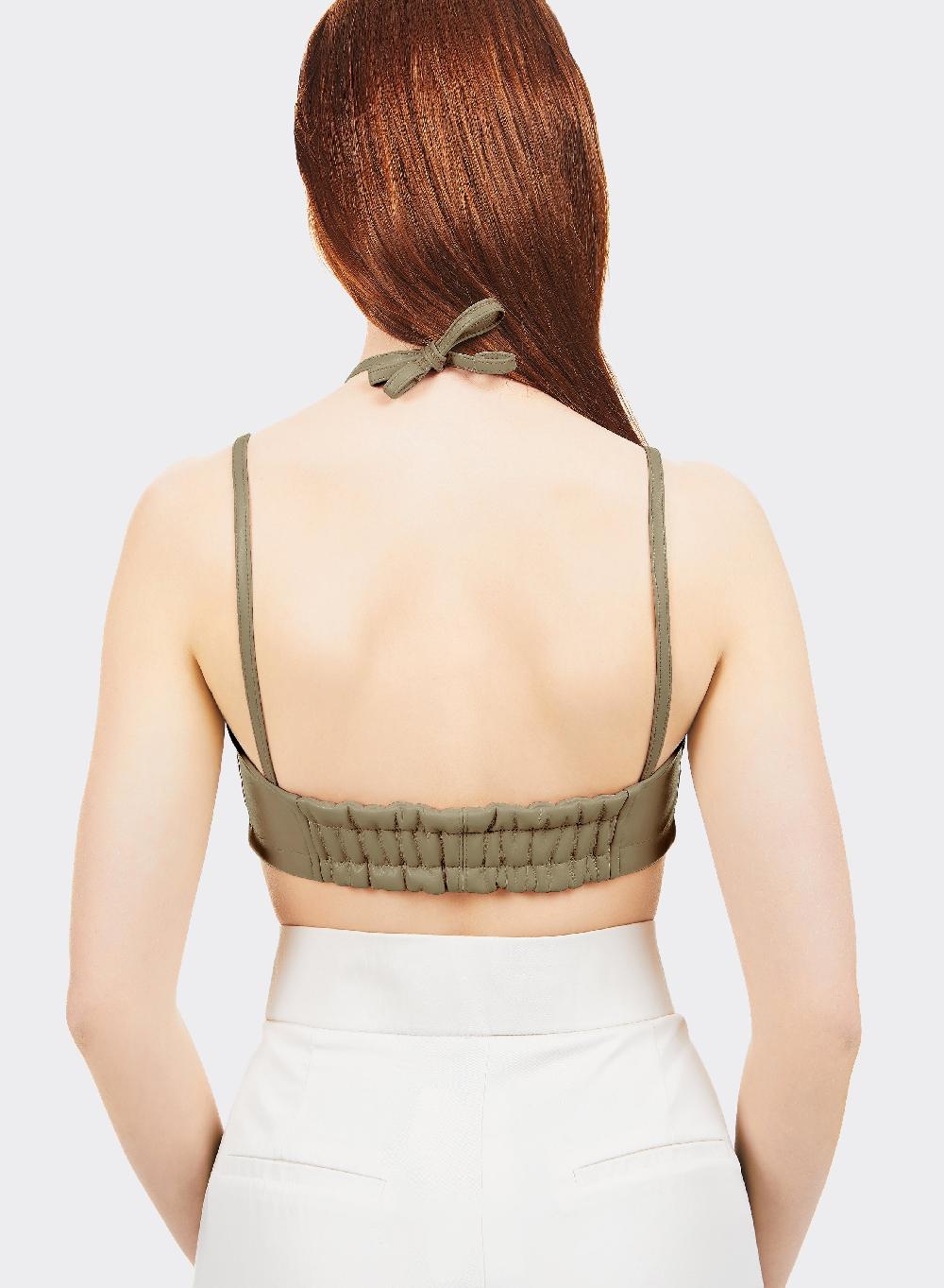 Themoirè BRALETTE VEGAN FABRIC MILITARY 2025