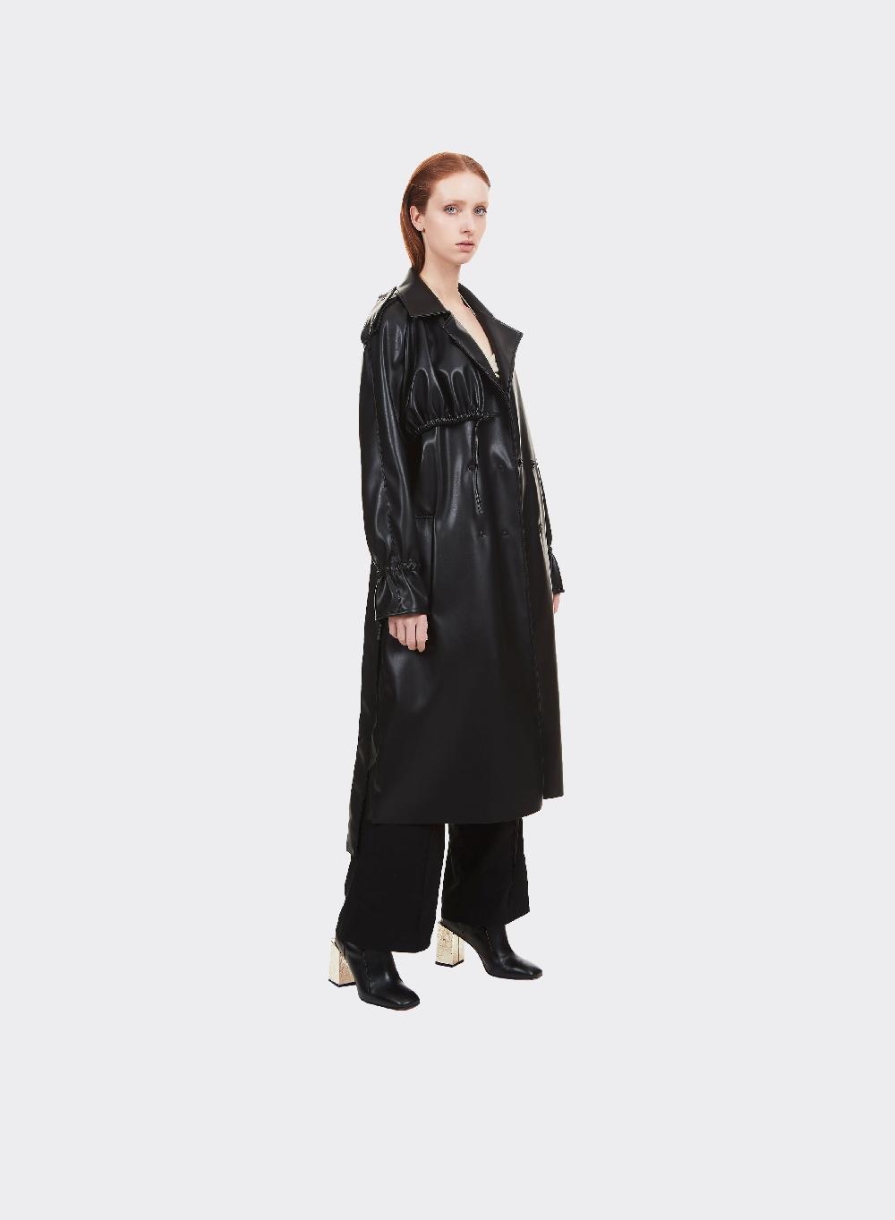 Themoirè TRENCH VEGAN FABRIC BLACK Qualità Garantita