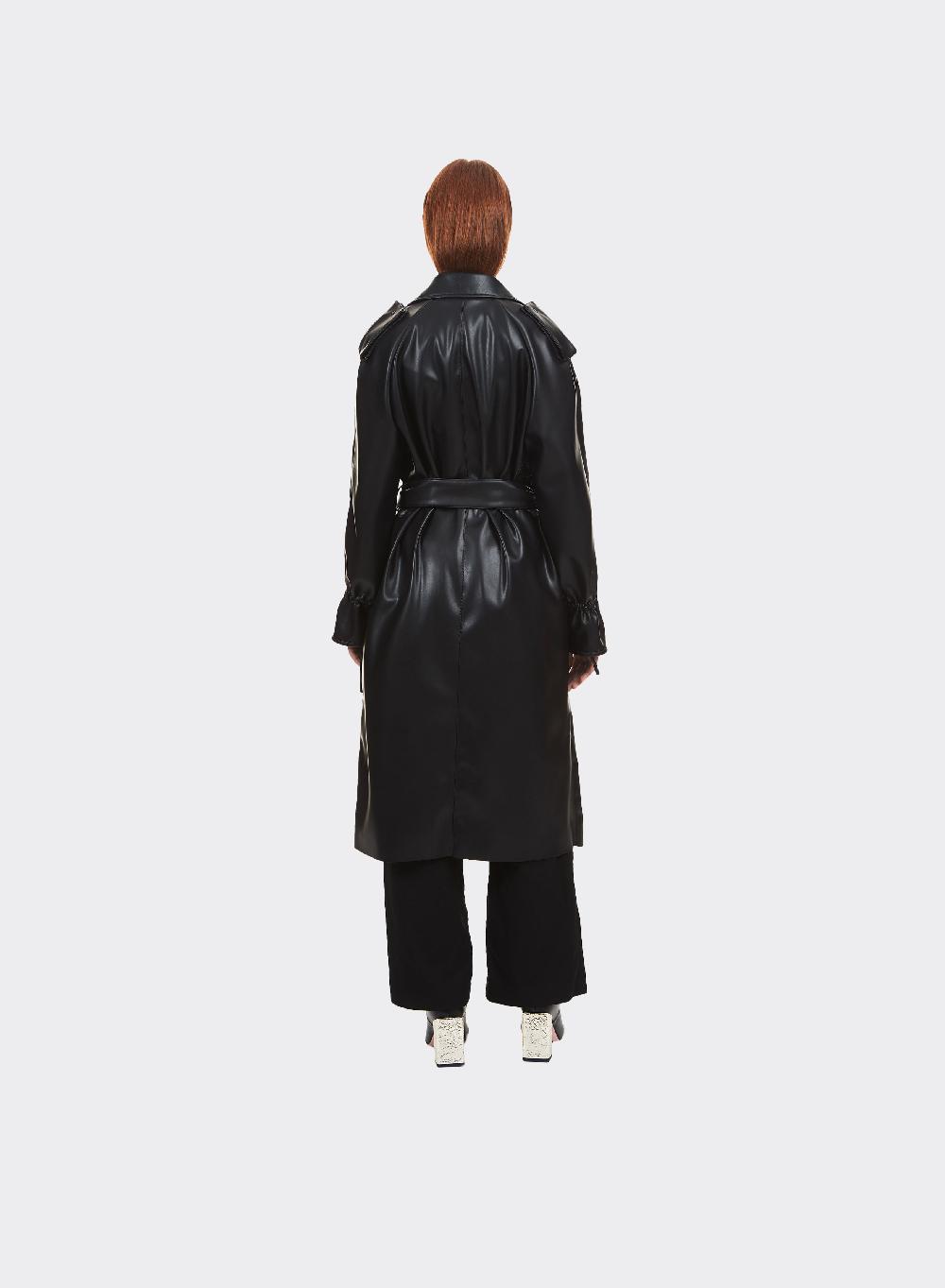 Themoirè TRENCH VEGAN FABRIC BLACK Qualità Garantita