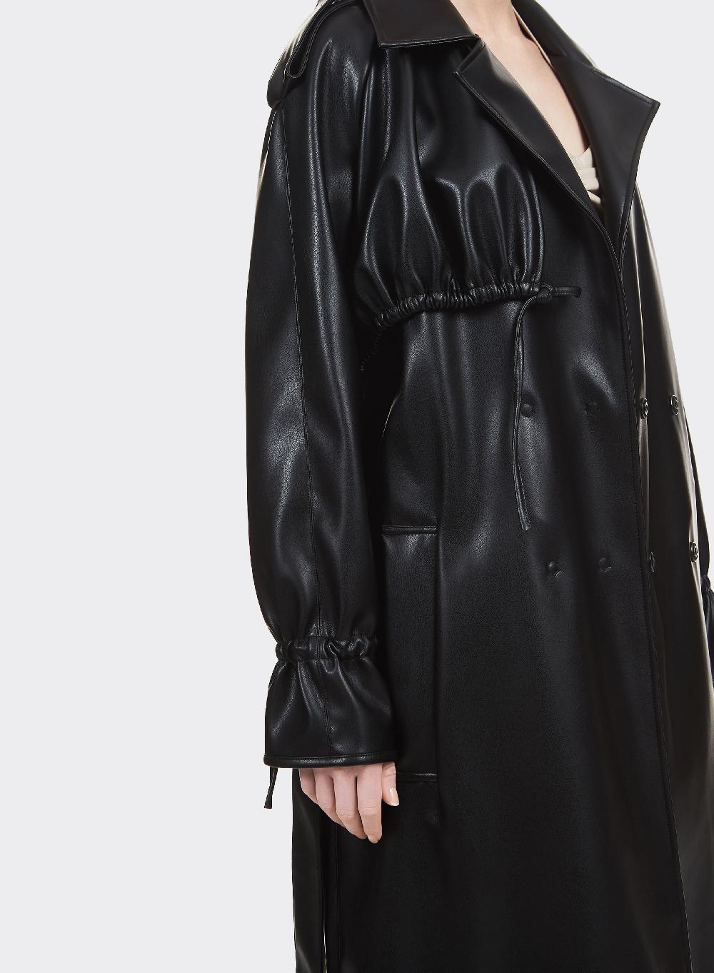 Themoirè TRENCH VEGAN FABRIC BLACK Qualità Garantita