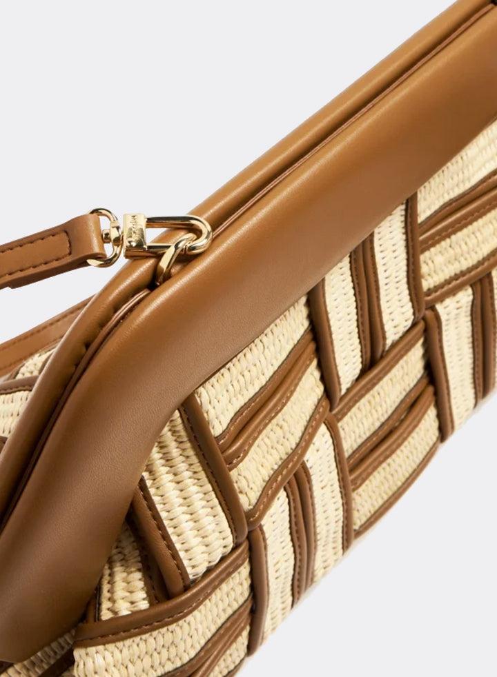 Themoirè BIOS WEAVED STRAW SHELL / CARAMEL Vendita Calda