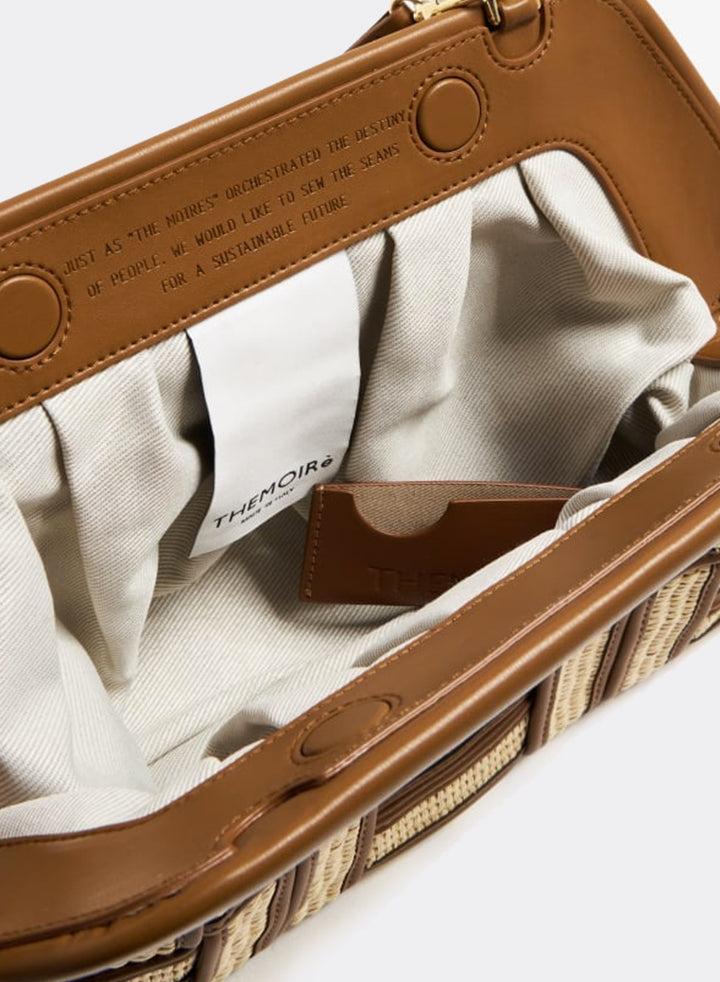 Themoirè BIOS WEAVED STRAW SHELL / CARAMEL Vendita Calda