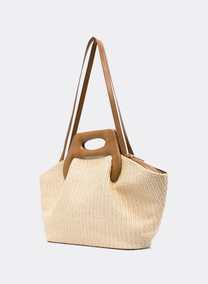 Themoirè DHEA STRAW SHELL / CARAMEL Grande vendita